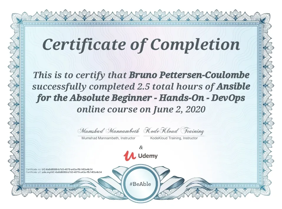 Ansible for the absolute Beginner - Hands-On - DevOps diploma