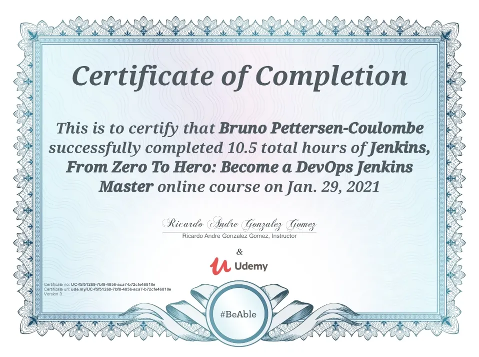 Jenkins, From Zero To Hero: Become a DevOps Jenkins Master diploma