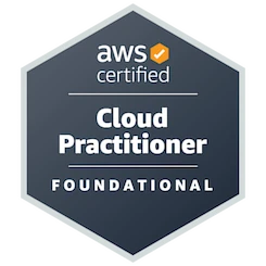 Badge for AWS Certified Cloud Practitioner
